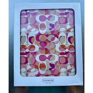 COACH Molded iPAD Case 2 3 or 4 - Multi-color Pink Orange Cream White